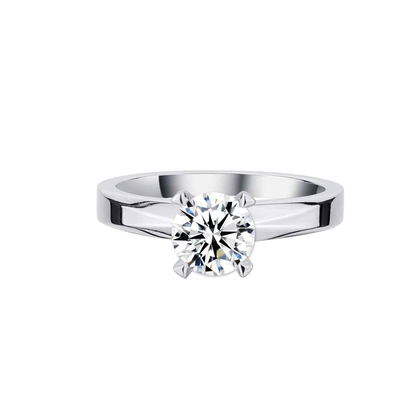 PUSOMILI V Solitaire Diamond Ring