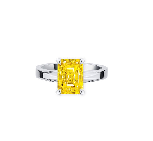 PUSOMILI V Yellow Diamond Ring