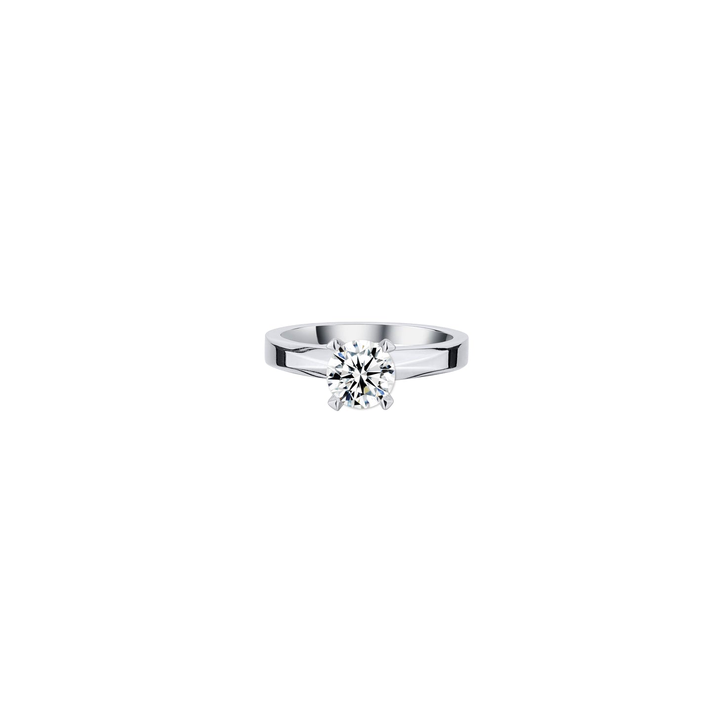 PUSOMILI V Solitaire Diamond Ring